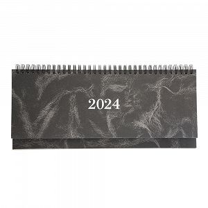 Weekly Planner 2024 30Χ13 Spiral Marble Gray