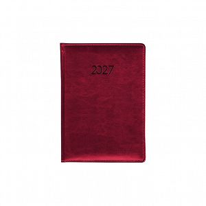 Indexed Daily Calendar Binded PU 2027 12Χ17 Burgundy
