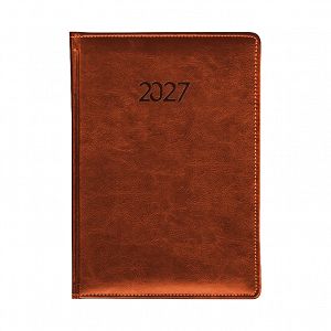 Daily Calendar Binded Indexed PU 2027 17Χ24 Brown
