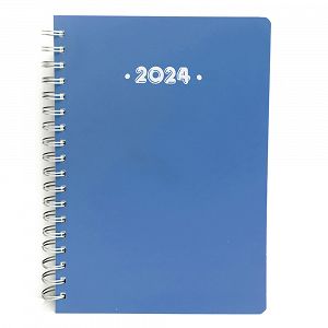 Ημερολόγιο Ημερήσιο 2024 21Χ29 Σπιράλ Μπλε