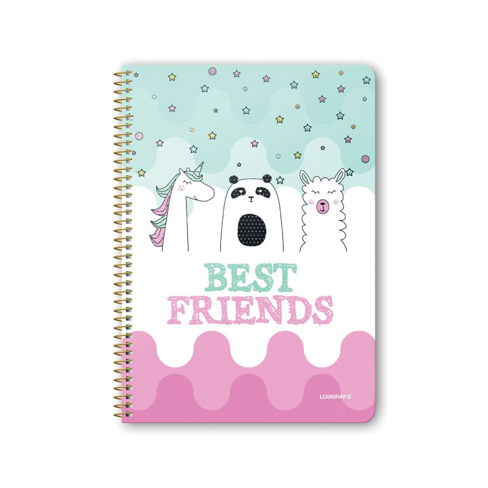 BEST FRIENDS Wirelock Notebook B5/17Χ25