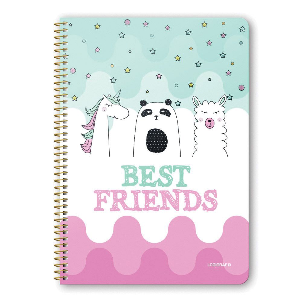 BEST FRIENDS Wirelock Notebook Α4/21Χ29