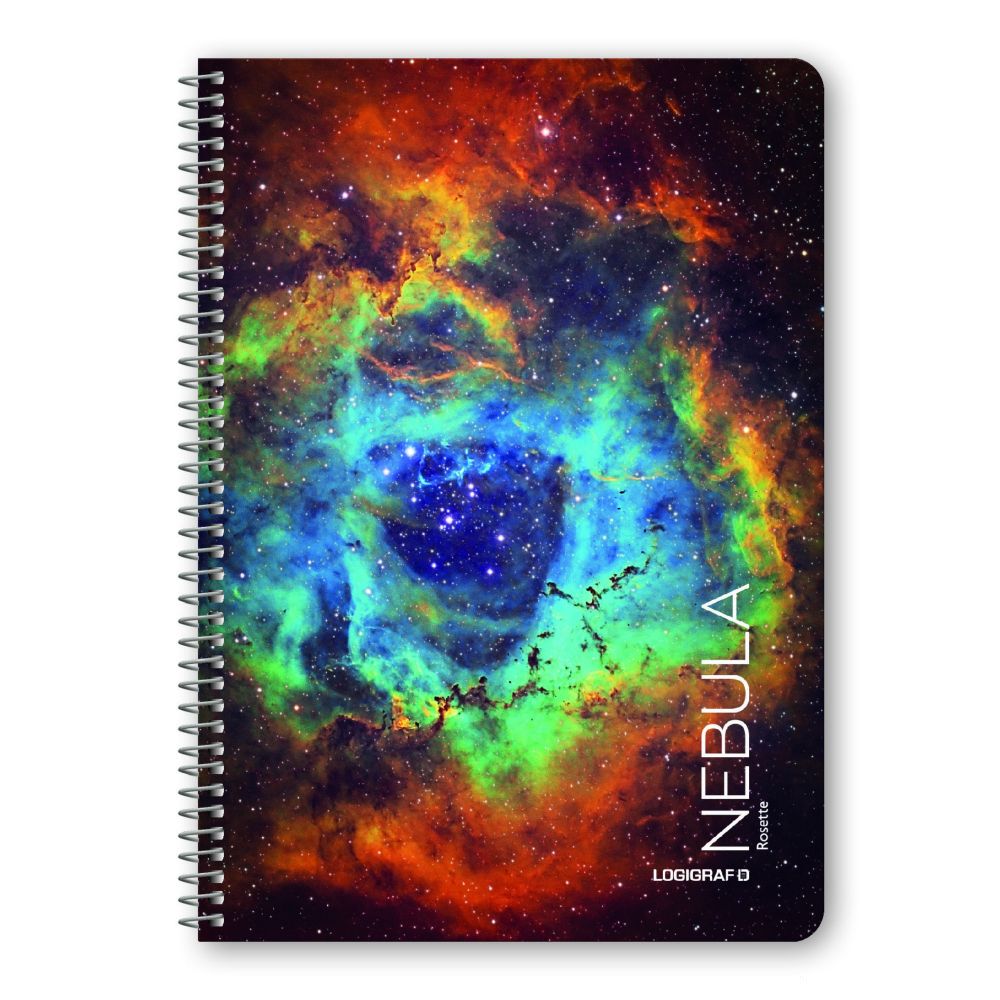 NEBULA Τετράδιο Σπιράλ Wirelock Β5/17Χ25 2Θ 60Φ 10τμχ