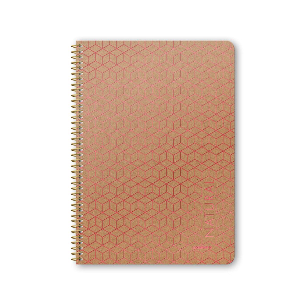 NATURAL Wirelock Notebook B5/17Χ25