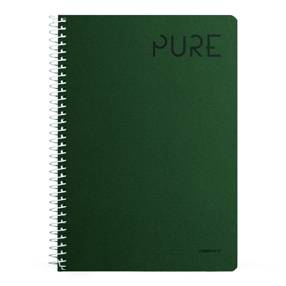 PURE Wirelock Notebook A4/21Χ29 2 Subjects 60 Sheets 10pcs