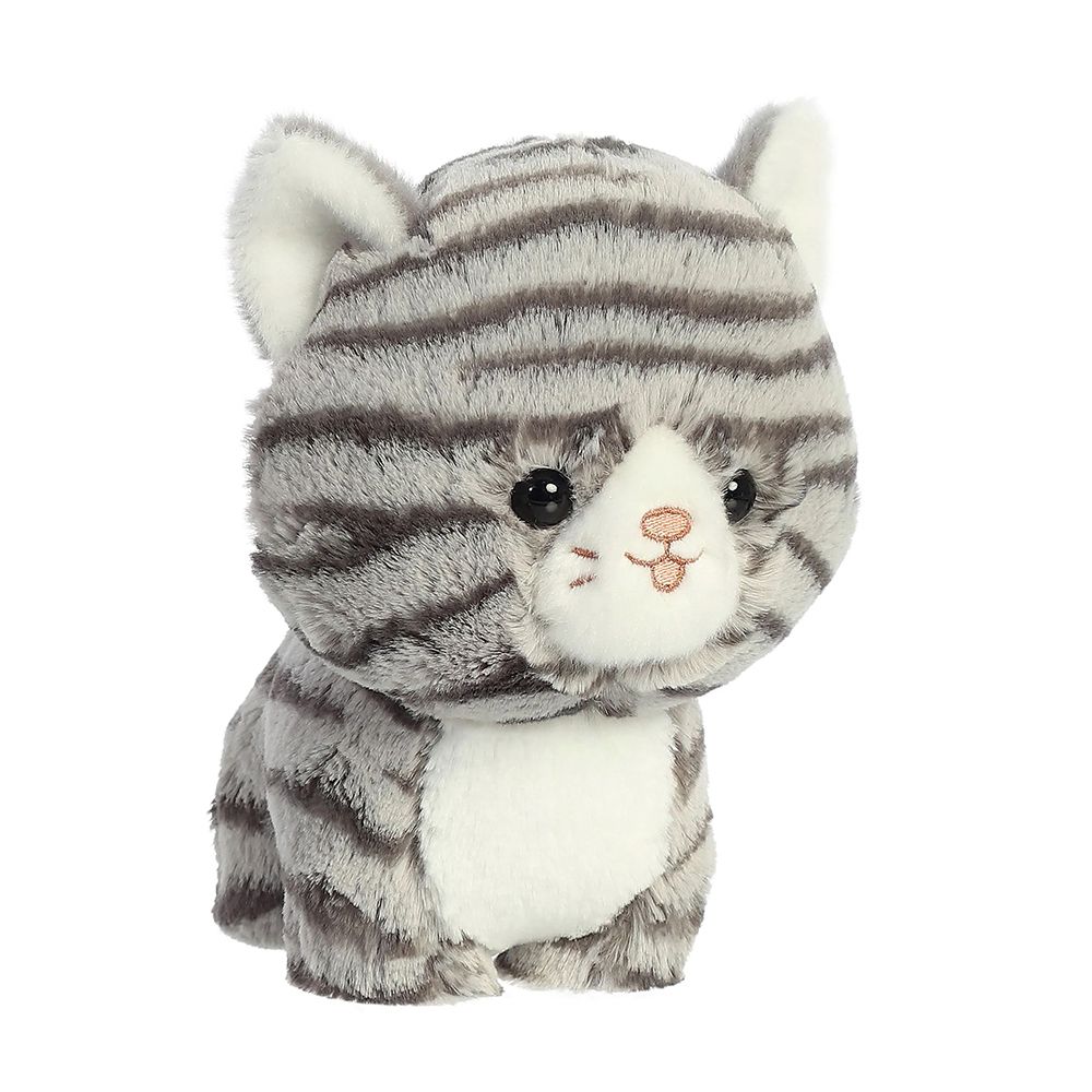 TEDDY PETS Grey Tabby Cat 18cm/7in