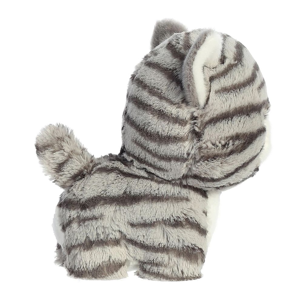 TEDDY PETS Grey Tabby Cat 18cm/7in