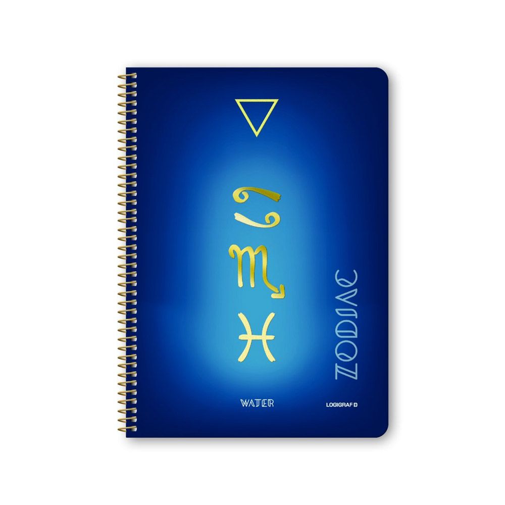 ZODIAC Wirelock Notebook B5/17Χ25