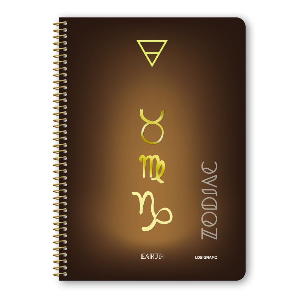 ZODIAC Wirelock Notebook B5/17Χ25 3 Subjects 90 Sheets 6pcs