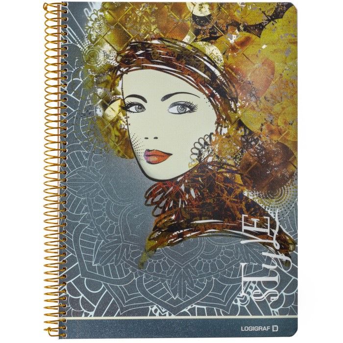 STYLE Wirelock Notebook B5/17Χ25 3 Subjects 90 Sheets 6pcs