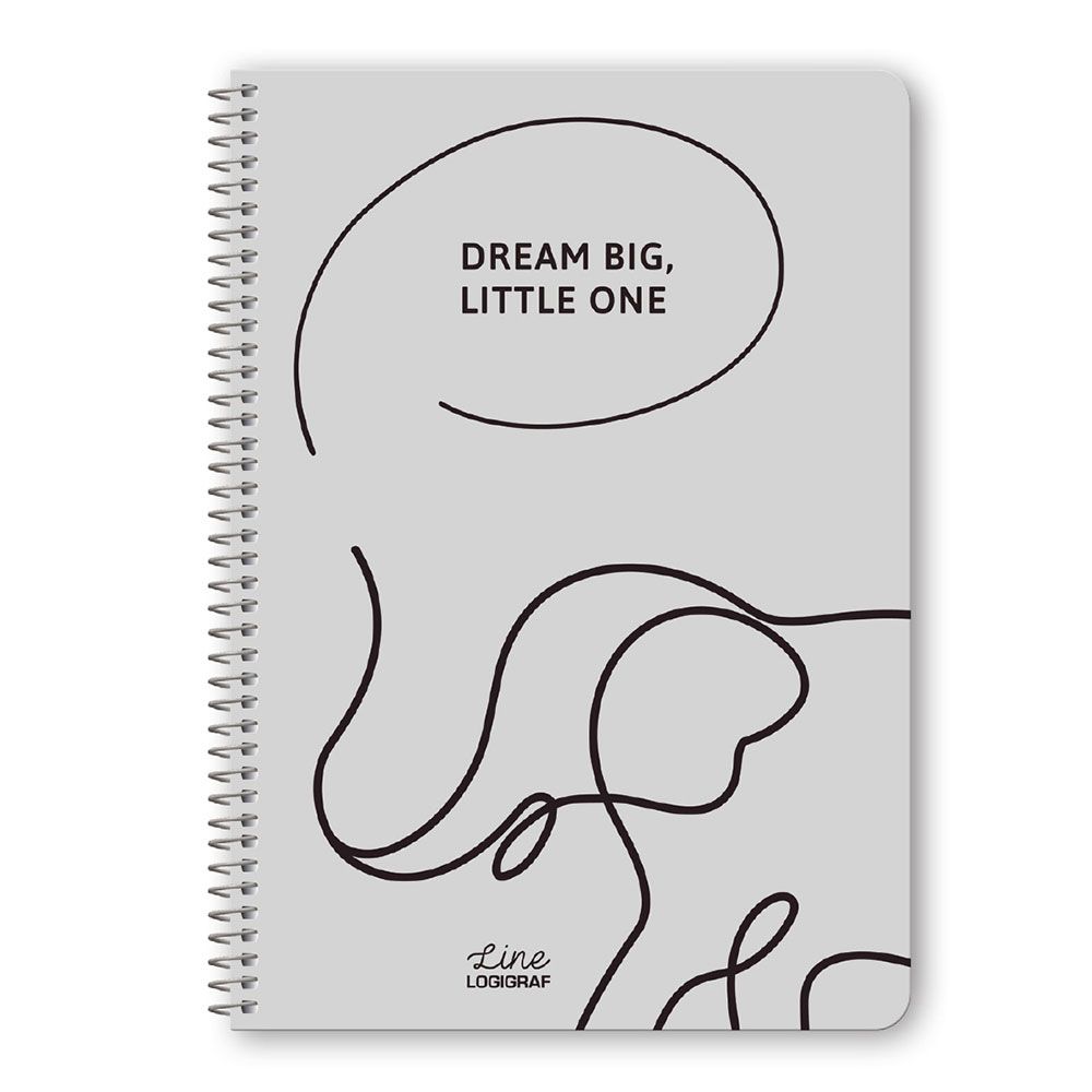 LINE Wirelock Notebook B5/17Χ25 4 Subjects 120 Sheets 6pcs
