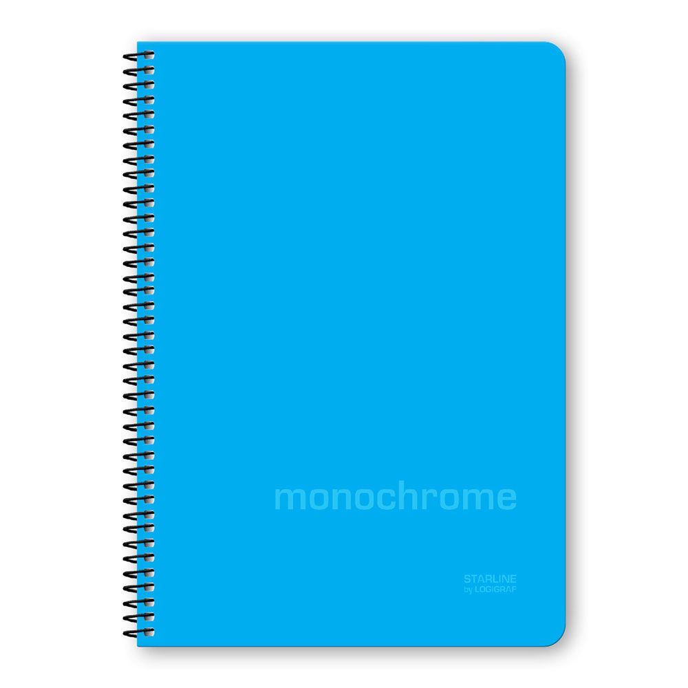 MONOCHROME STARLINE Τετράδιο Σπιράλ Wirelock B5/17Χ25 3Θ 90Φ 6τμχ