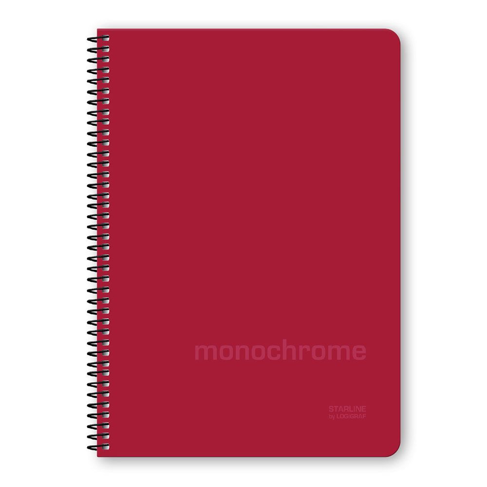 MONOCHROME STARLINE Τετράδιο Σπιράλ Wirelock B5/17Χ25 3Θ 90Φ 6τμχ