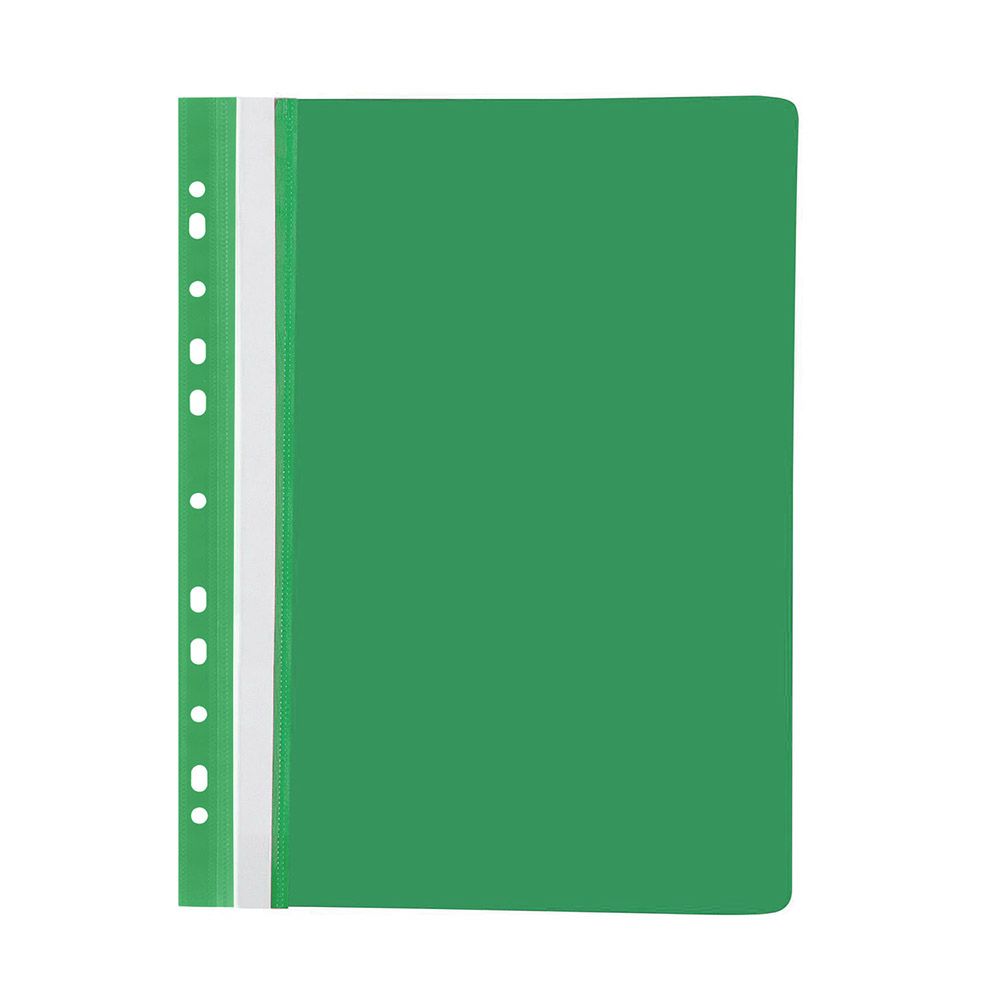 Ντοσιέ Έλασμα με 11 τρύπες Α4 ΡΡ, 20τμχ, σε 7 χρώματα - Πράσινο