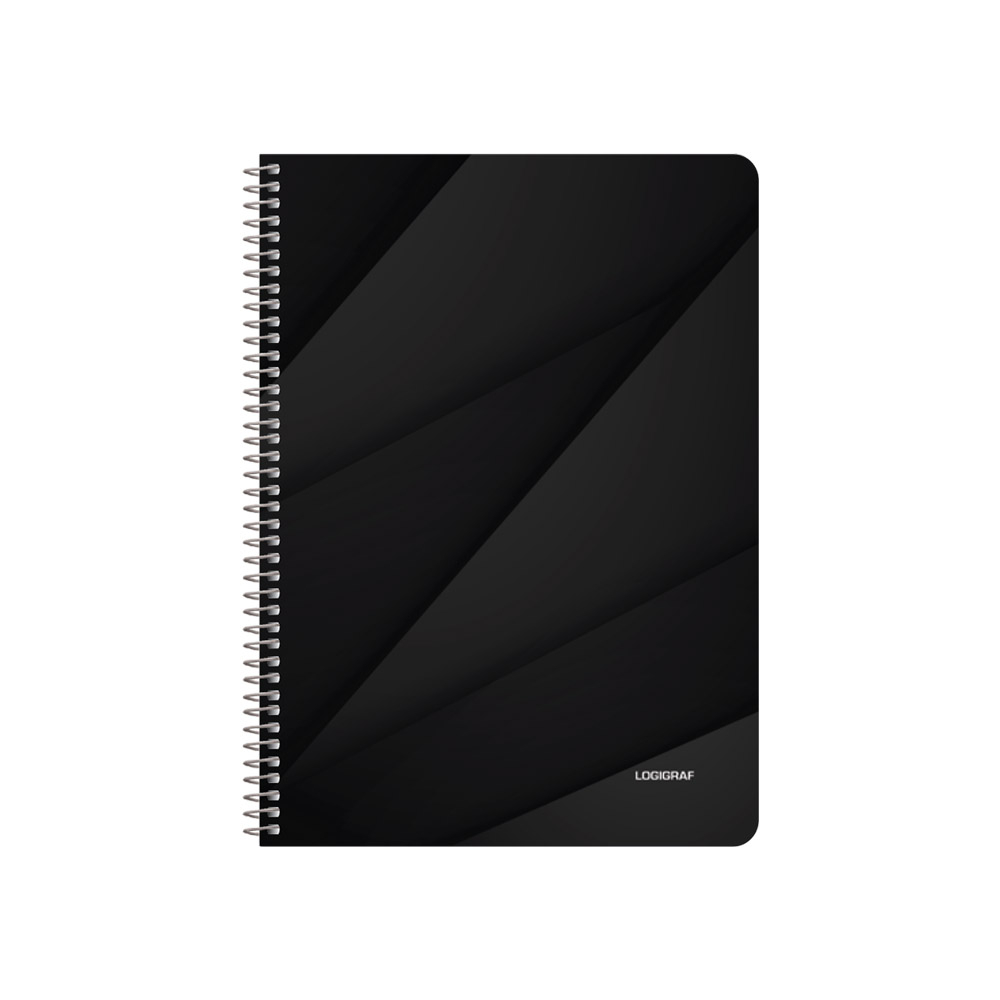 BLACK & WHITE Τετράδιο Σπιράλ με Wirelock B5/17Χ25 2 Θέματα 60 Φύλλα Πακέτο 10τμχ