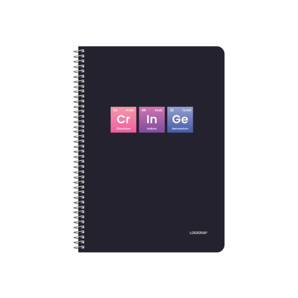 PERIODIC Wirelock Notebook B5/17Χ25 4 Subjects 120 Sheets 6pcs pack