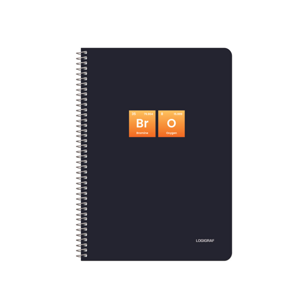 PERIODIC Wirelock Notebook B5/17Χ25 2 Subjects 60 Sheets 10pcs pack