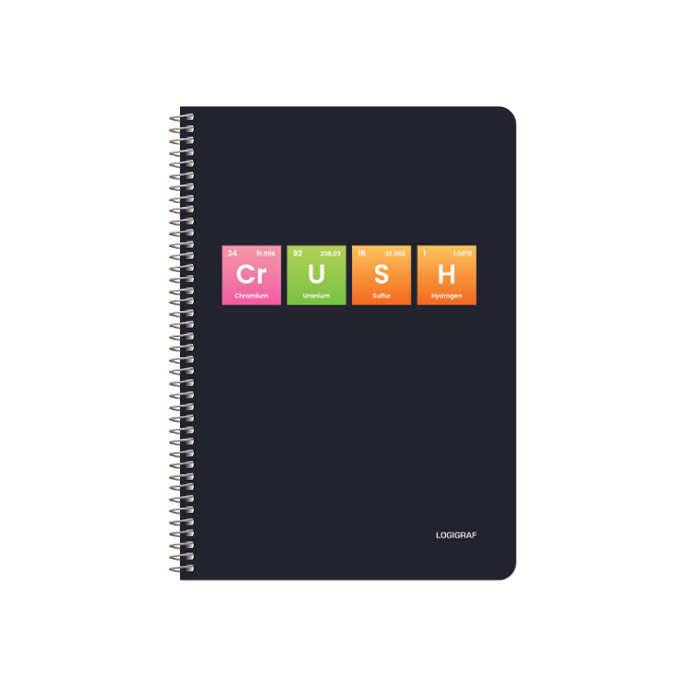 PERIODIC Wirelock Notebook B5/17Χ25 2 Subjects 60 Sheets 10pcs pack