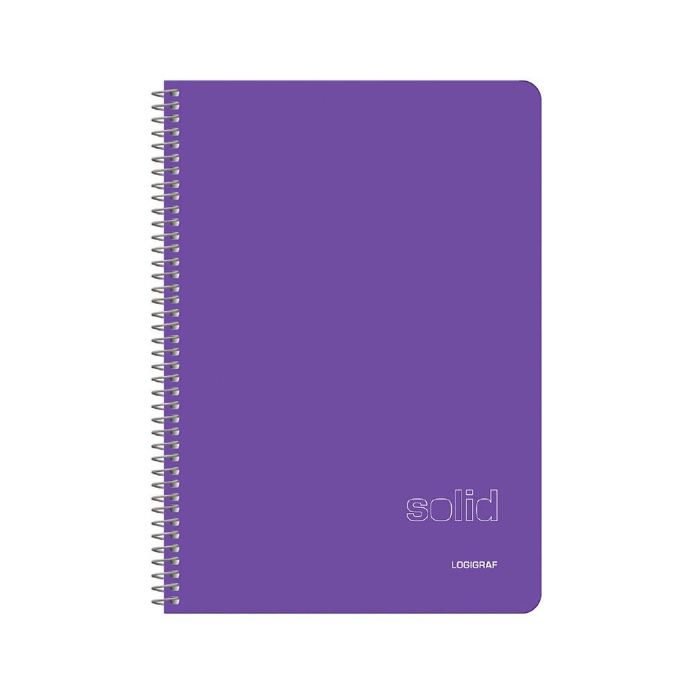 SOLID Τετράδιο Σπιράλ Wirelock B5/17Χ25