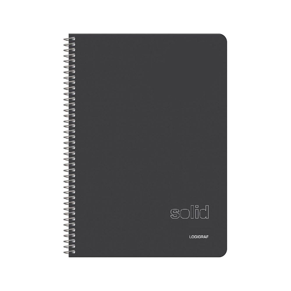 SOLID Τετράδιο Σπιράλ Wirelock B5/17Χ25