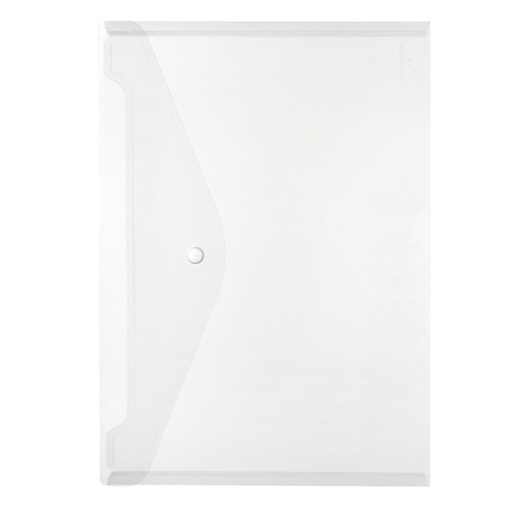HERLITZ Φάκελος με Κουμπί Α4 PP Λευκό-Διάφανο - Συσκευασία 6τμχ