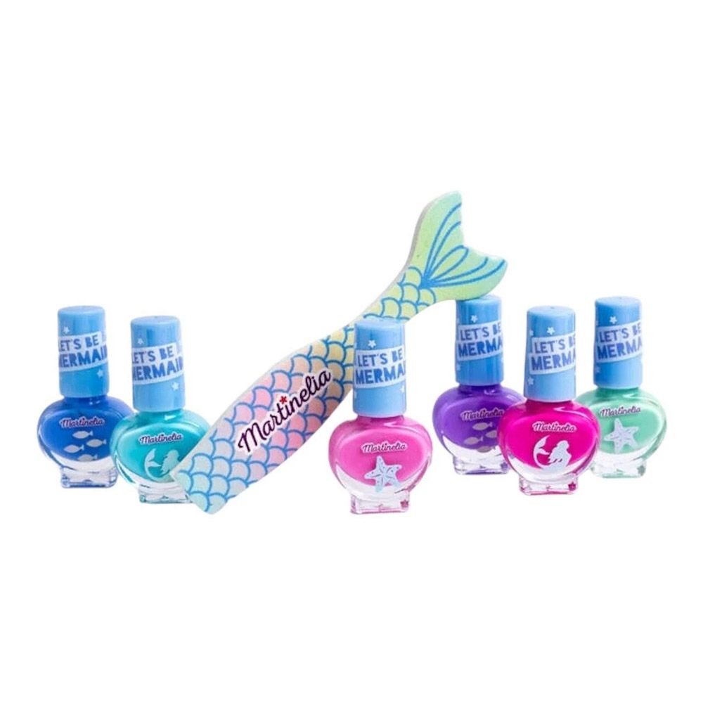 LET'S BE MERMAIDS Super Set with 6 Nail Polishes 4ml & 1 Nail File