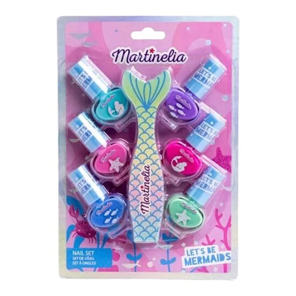 LET'S BE MERMAIDS Super Set with 6 Nail Polishes 4ml & 1 Nail File