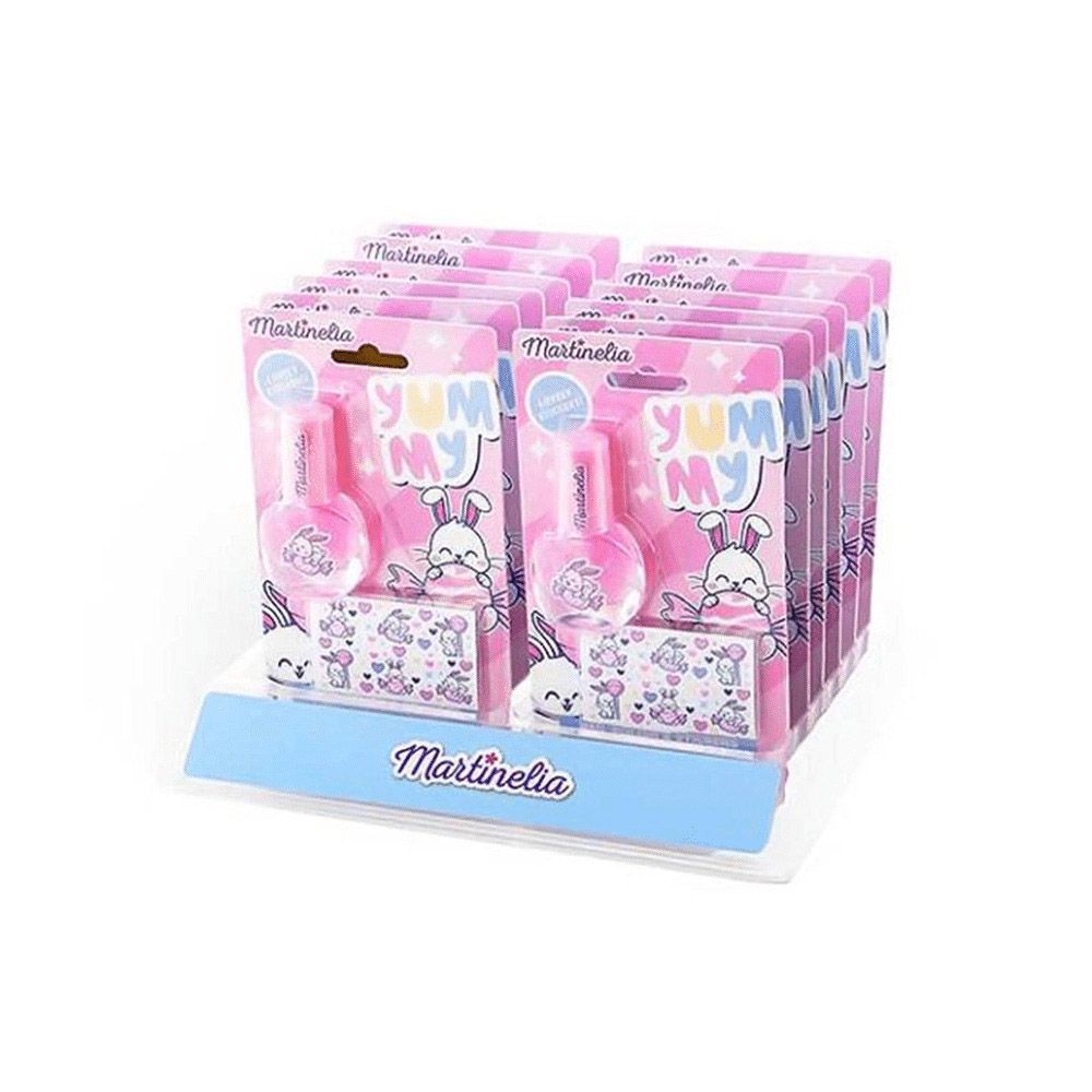 YUMMY Super Set with Pink Nail Polish 3,5ml & Bunny Stickers