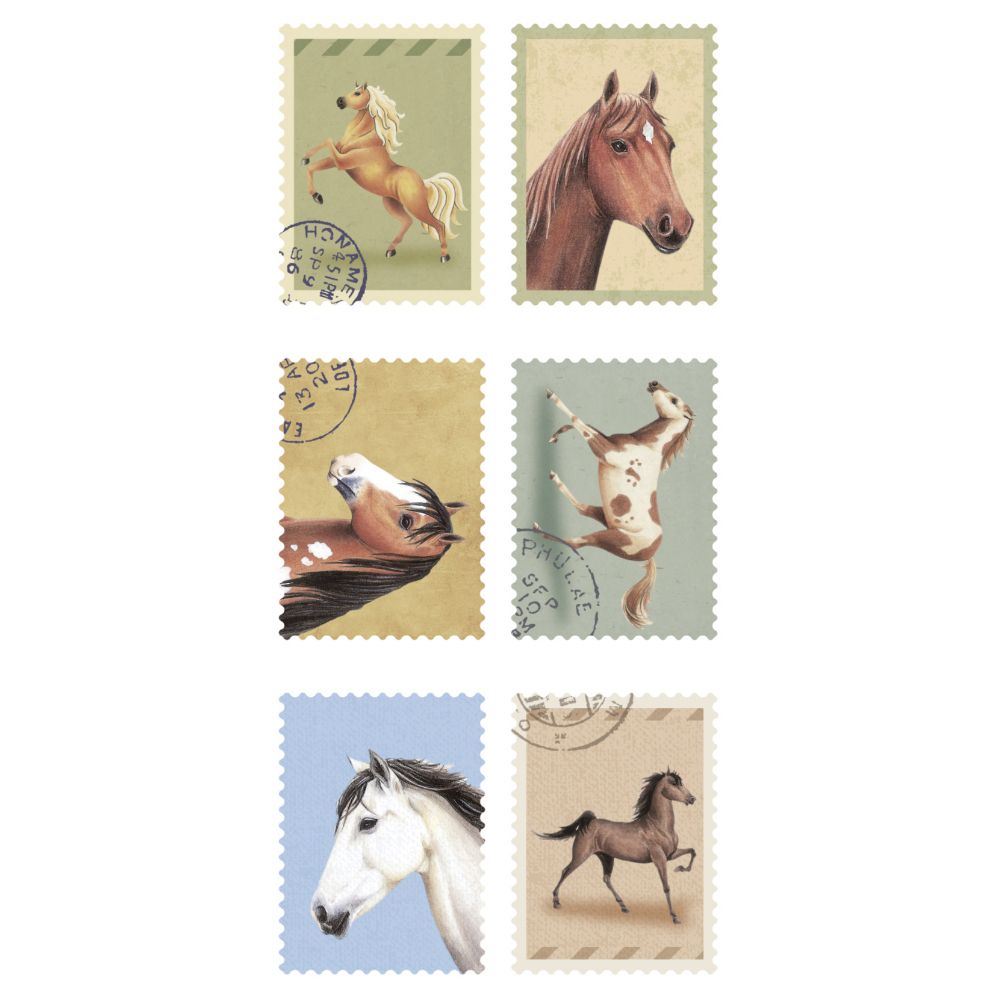Σετ 72 Αυτοκόλλητα Γραμματόσημο, VINTAGE