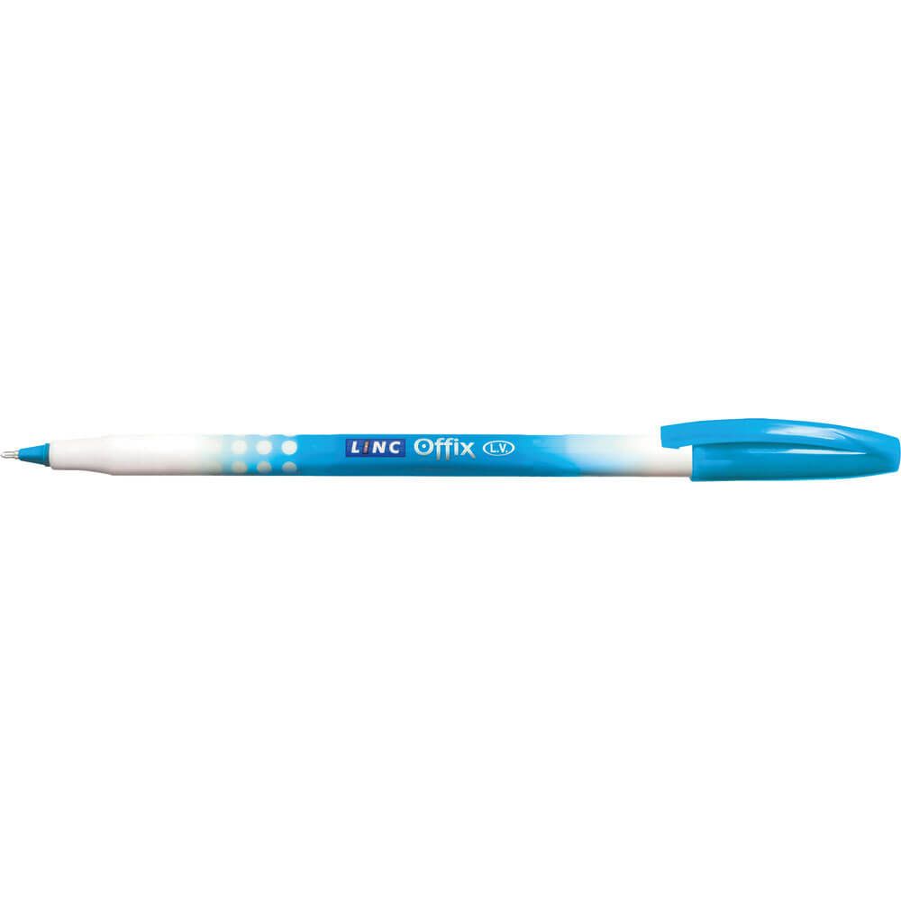 Ball pen LINC Offix/τιρκουάζ, κουτί 50τμχ