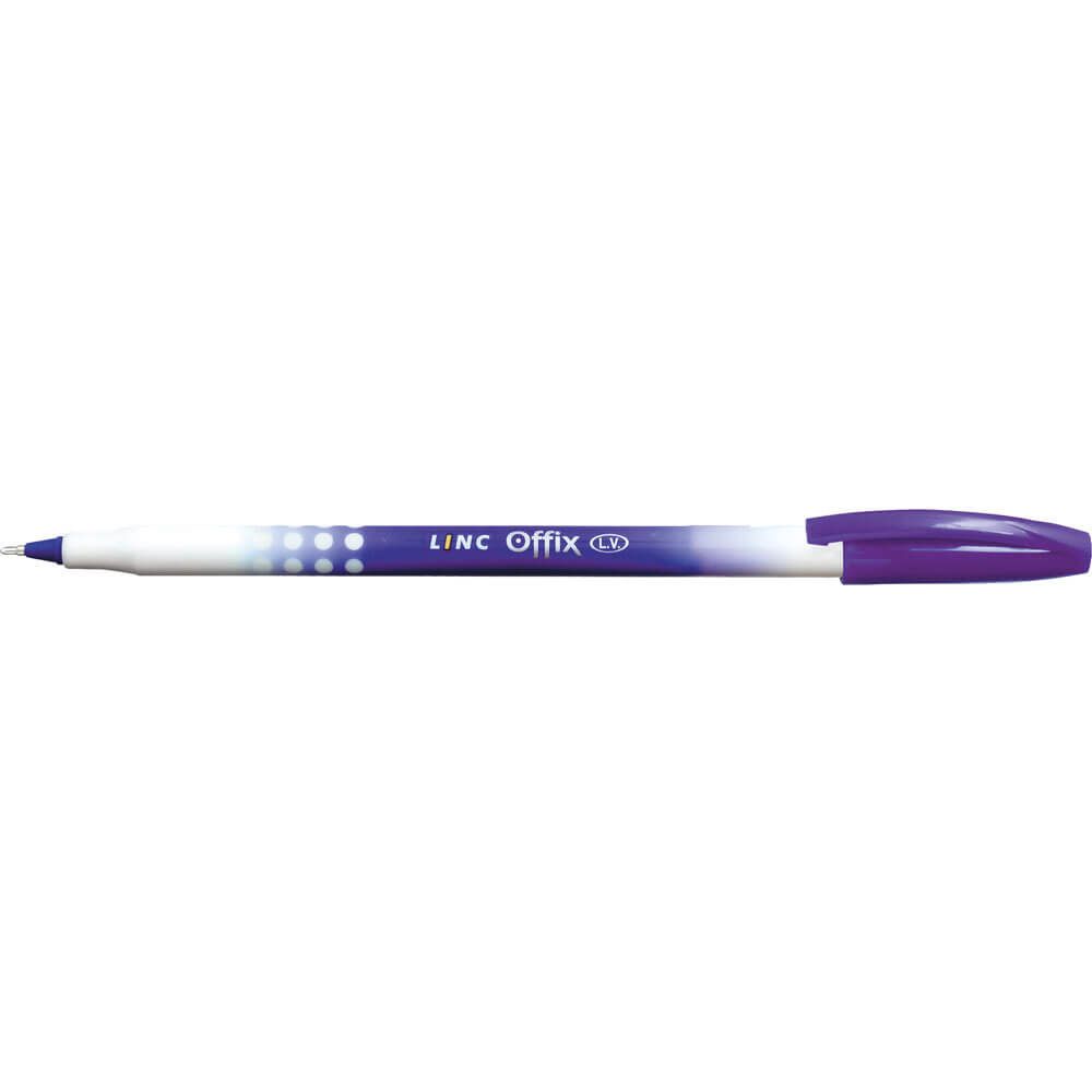 Ball pen LINC Offix/violet, box 50pcs