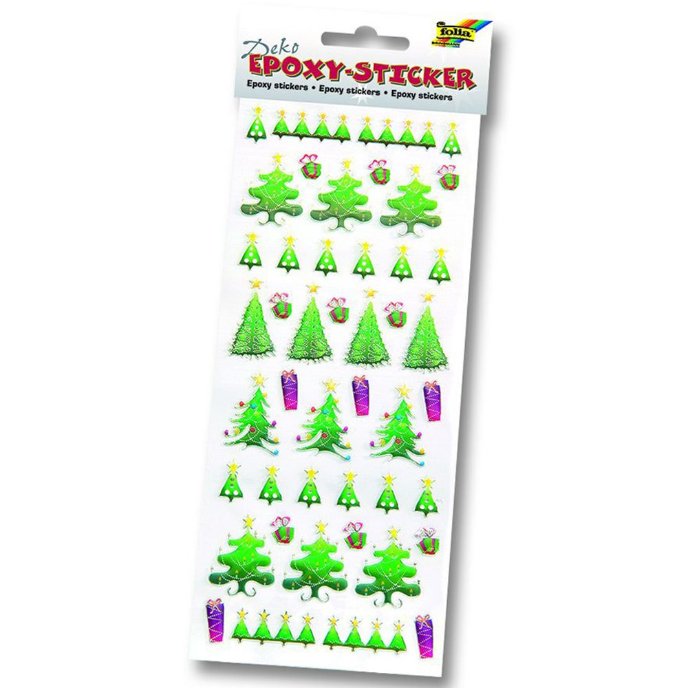 Set Epoxy Stickers, X-MAS