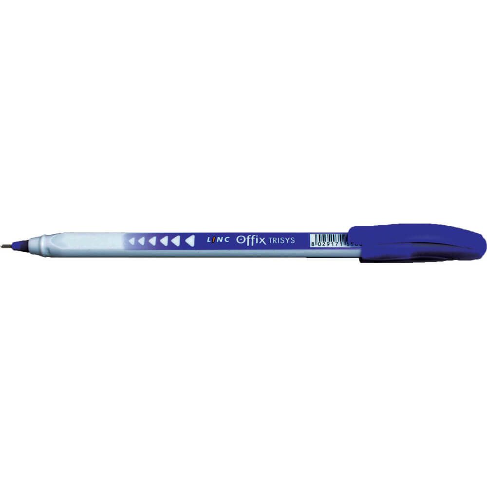 Ball pen LINC Offix TRISYS/blue, box 50pcs