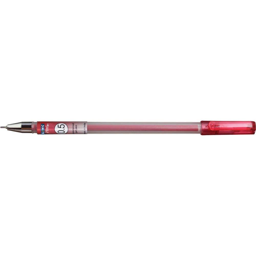 Gel pen LINC TRIM/OCEAN - red, box 12pcs