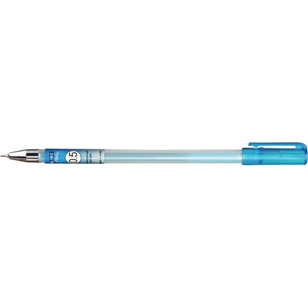Gel pen LINC TRIM/OCEAN - blue, box 12pcs