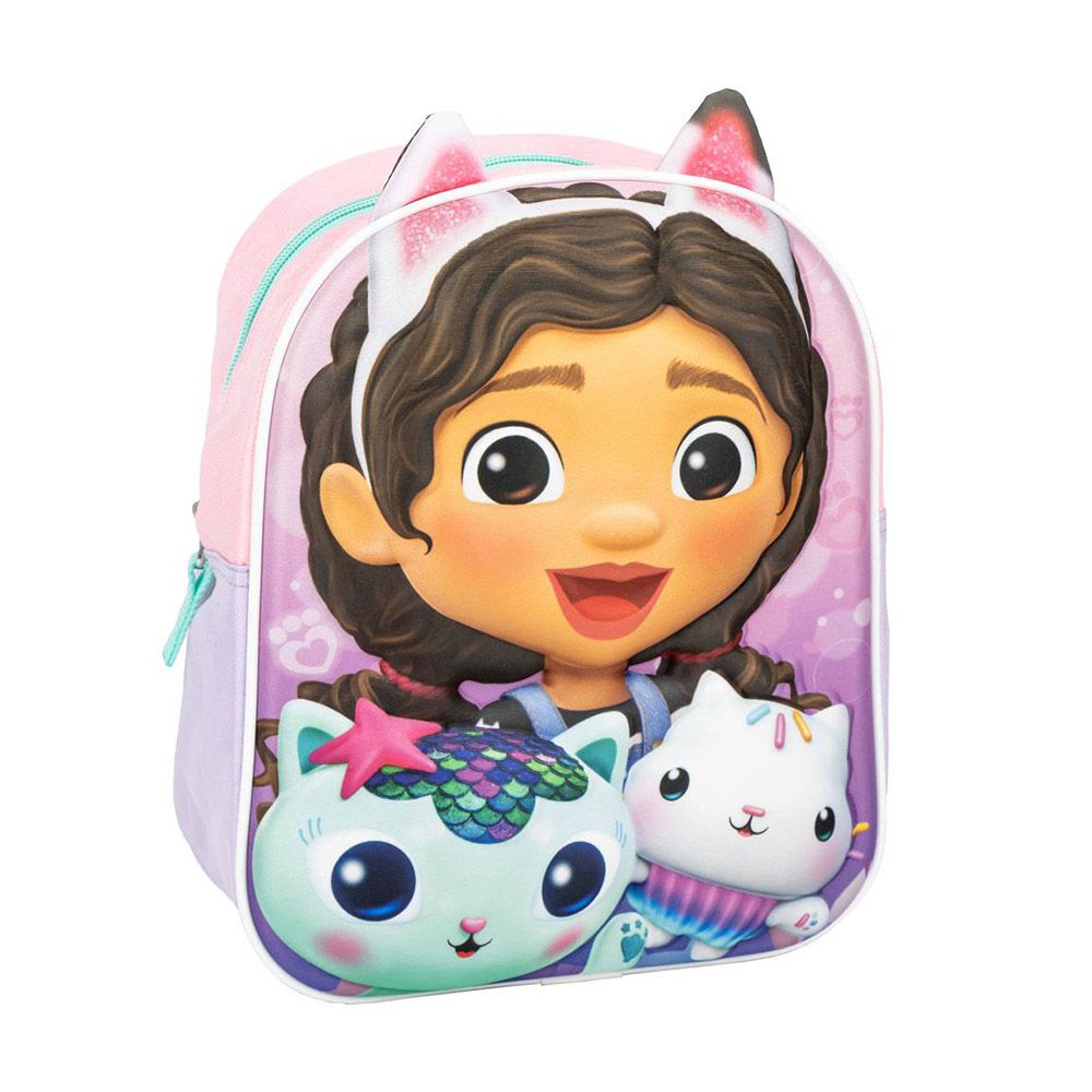 3D Plush Kindergarten Backpack 27cm GABBY´S DOLLHOUSE