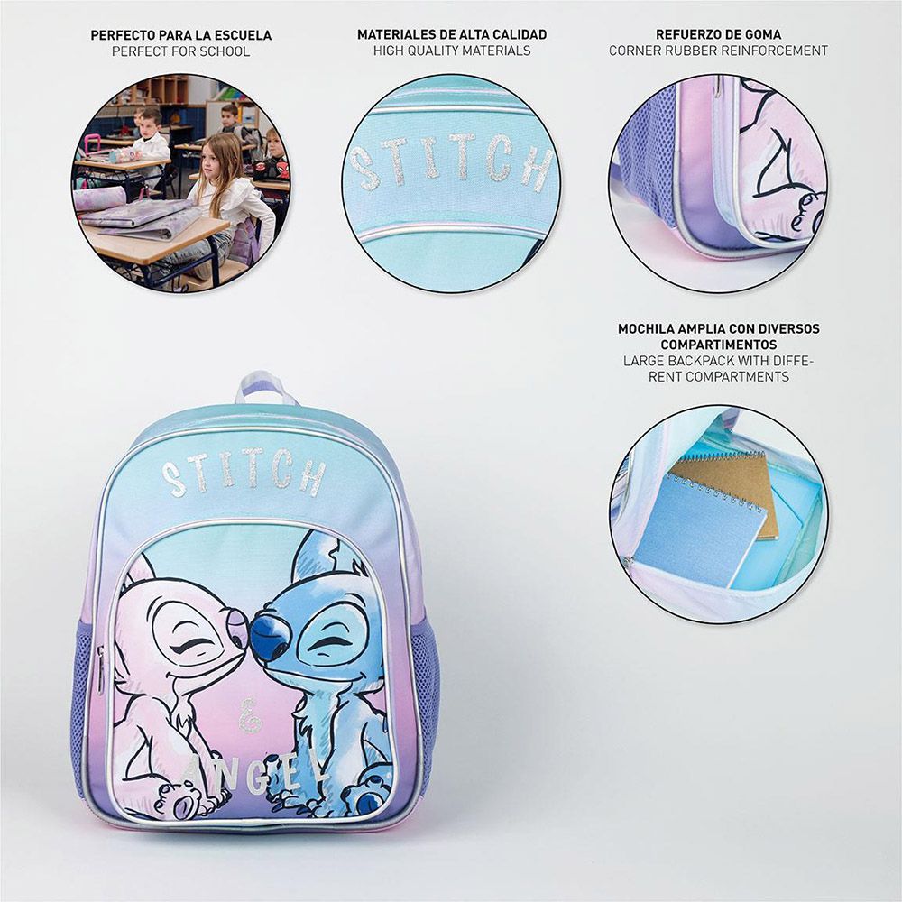 Σχολική Τσάντα Πλάτης 38εκ DISNEY Lilo and Stitch