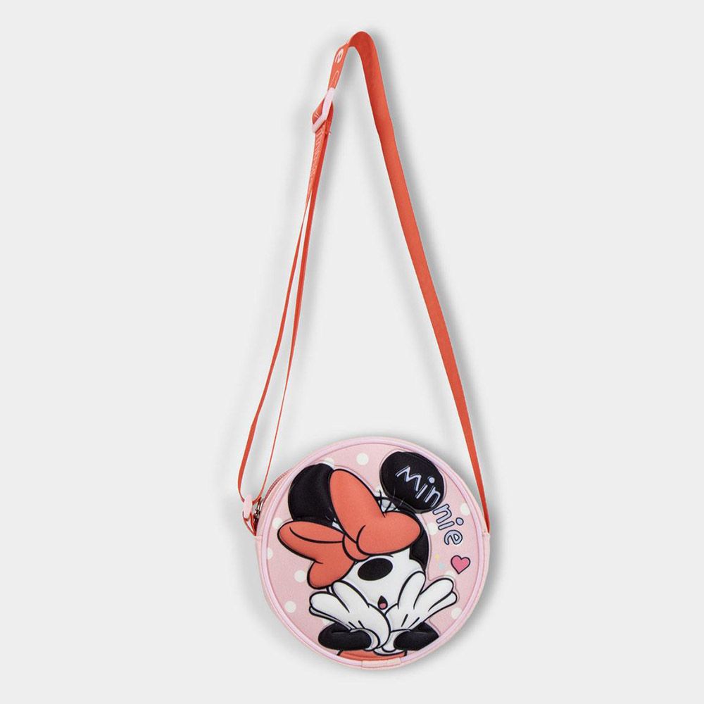 Round-shaped 3D Shoulder Bag 13cm DISNEY Minnie Mouse