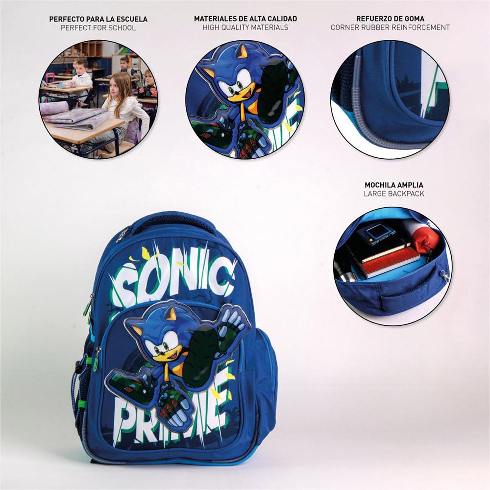 School Backpack 42cm SONIC Prime