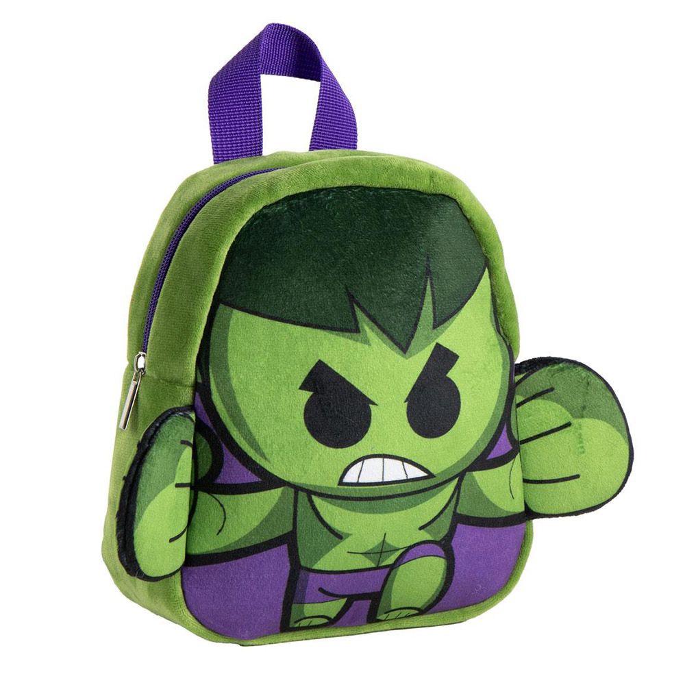 Απαλή Τσάντα Πλάτης 22εκ Παιδικού Σταθμού MARVEL Avengers Hulk