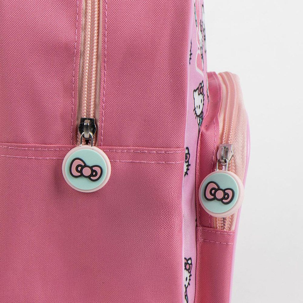 Παιδική Τσάντα Πλάτης 30εκ με Διάφανη Τσέπη Friends HELLO KITTY
