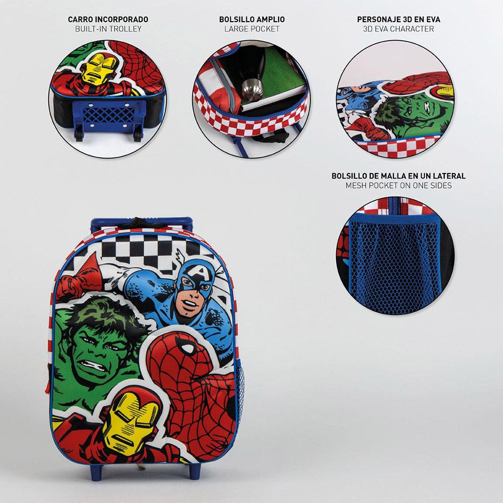 3D Children's Trolley 31cm MARVEL Avengers