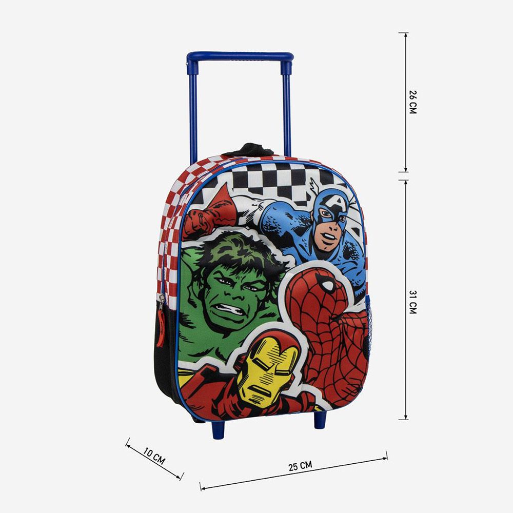 3D Children's Trolley 31cm MARVEL Avengers