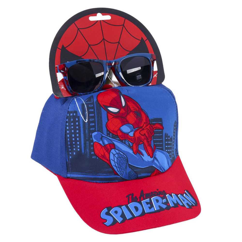 Set Kids Adjustable Baseball Cap 53cm & Sunglasses MARVEL SPIDERMAN Hero