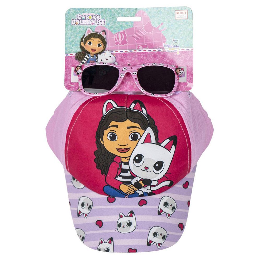 Set Kids Adjustable Baseball Cap 53cm & Sunglasses GABBY'S DOLLHOUSE