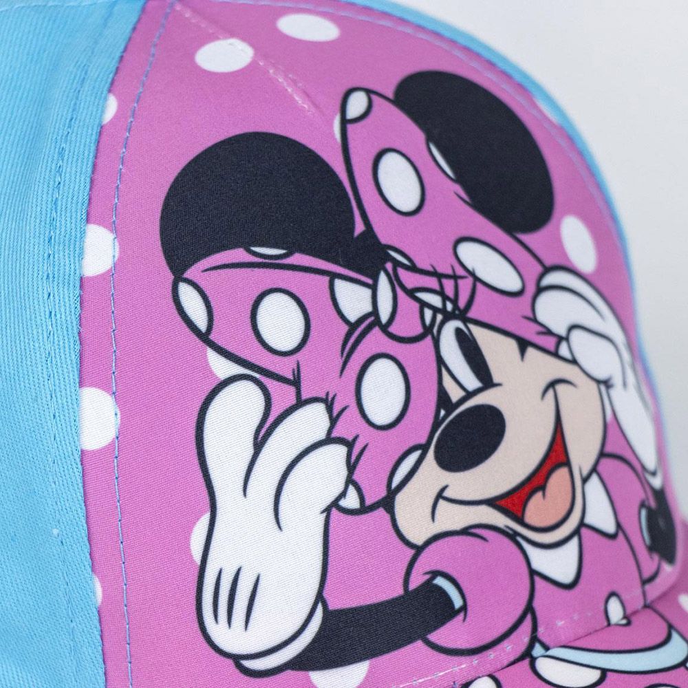 Kids Cap 53cm [4-8y] DISNEY Minnie Mouse with Light blue Peak