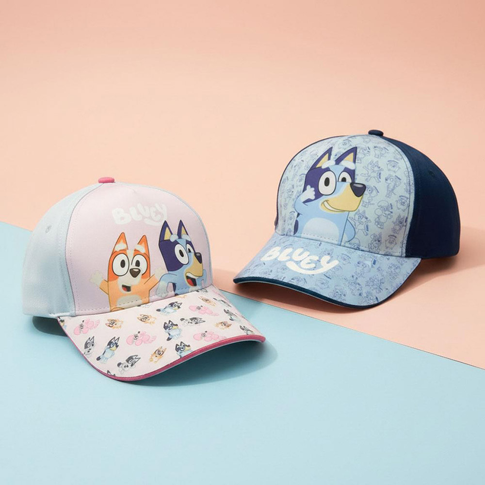 Adjustable Kids Baseball Cap 51cm BLUEY, 2 designs