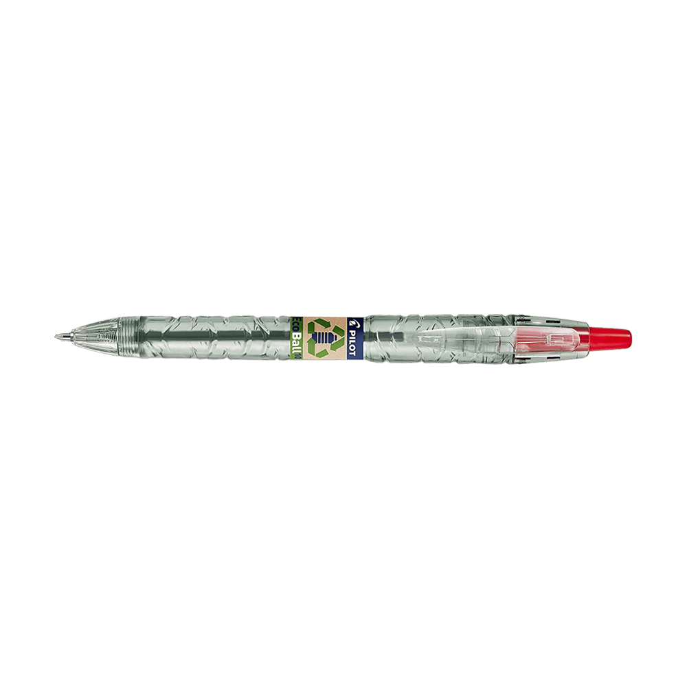 Ball Pen Red 1.0mm PILOT BEGREEN B2P, in 10pcs Box