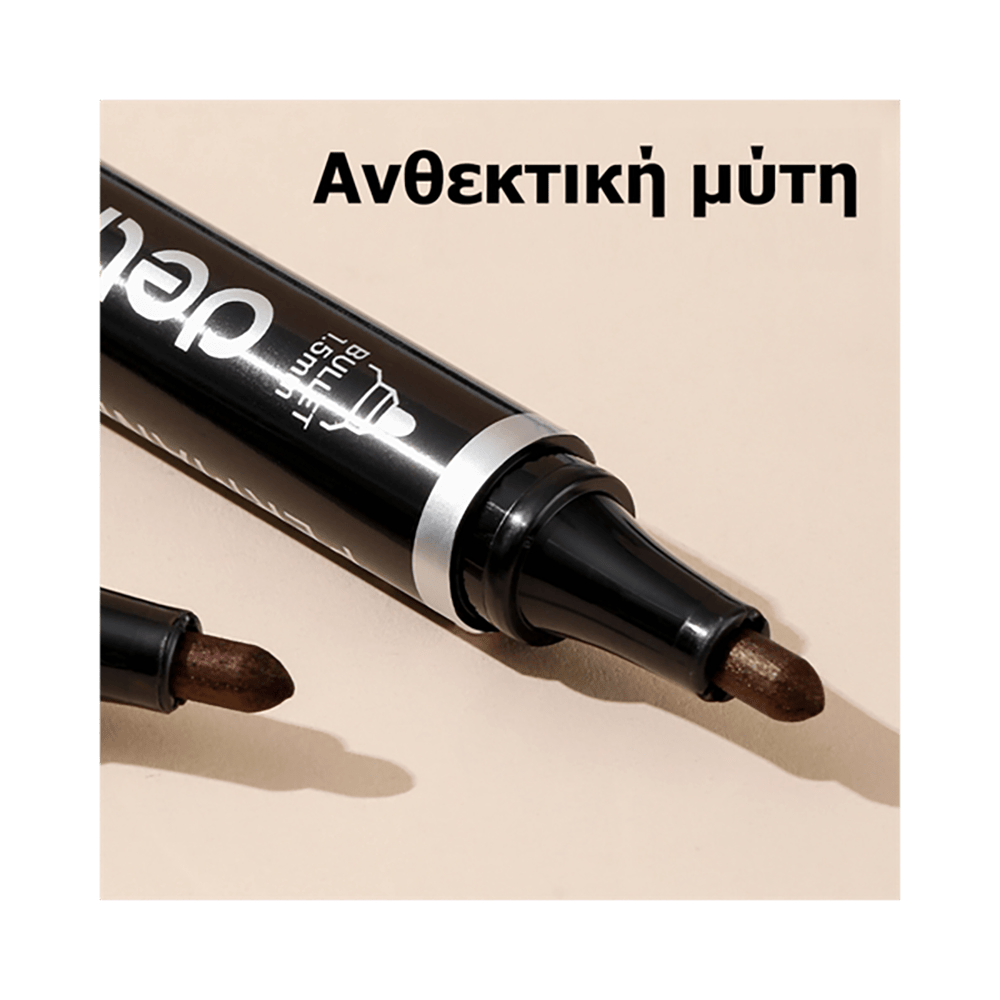 Ανεξίτηλος Μαρκαδόρος DELI Marker Μαύρο Fine, σε Κουτί 12τμχ