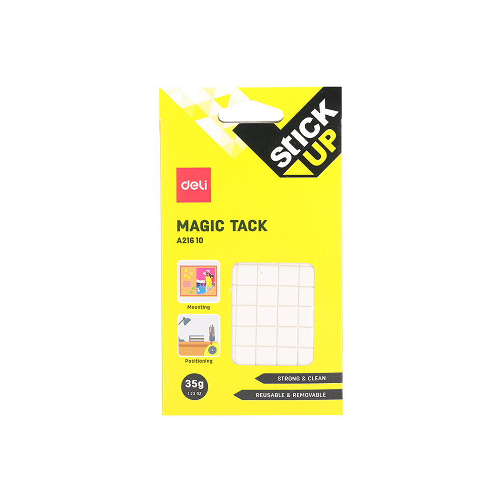 White Adhesive Tape 18mmΧ33m DELI STICK UP (12pcs pack)